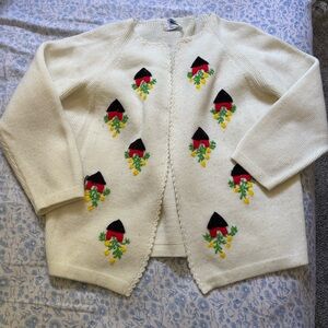1960s Sears Cream Knit Cardigan